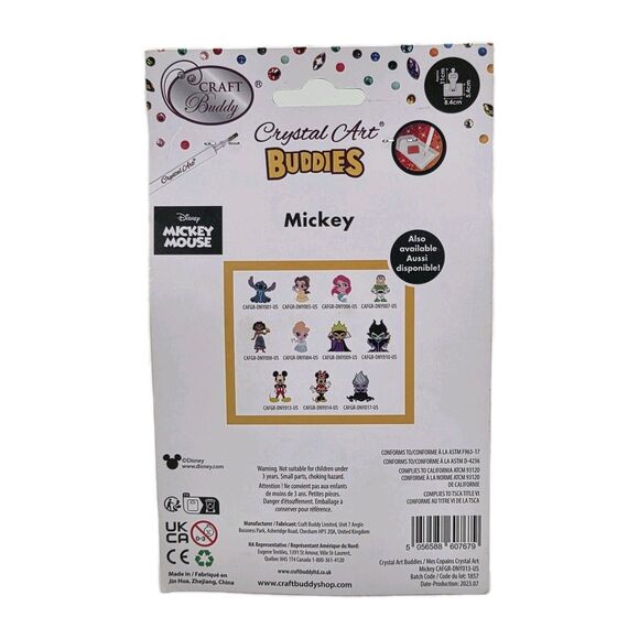 Crystal Art Buddies Disney, Mickey Mouse, Crystal Art Craft Kit - Picture 2 of 3